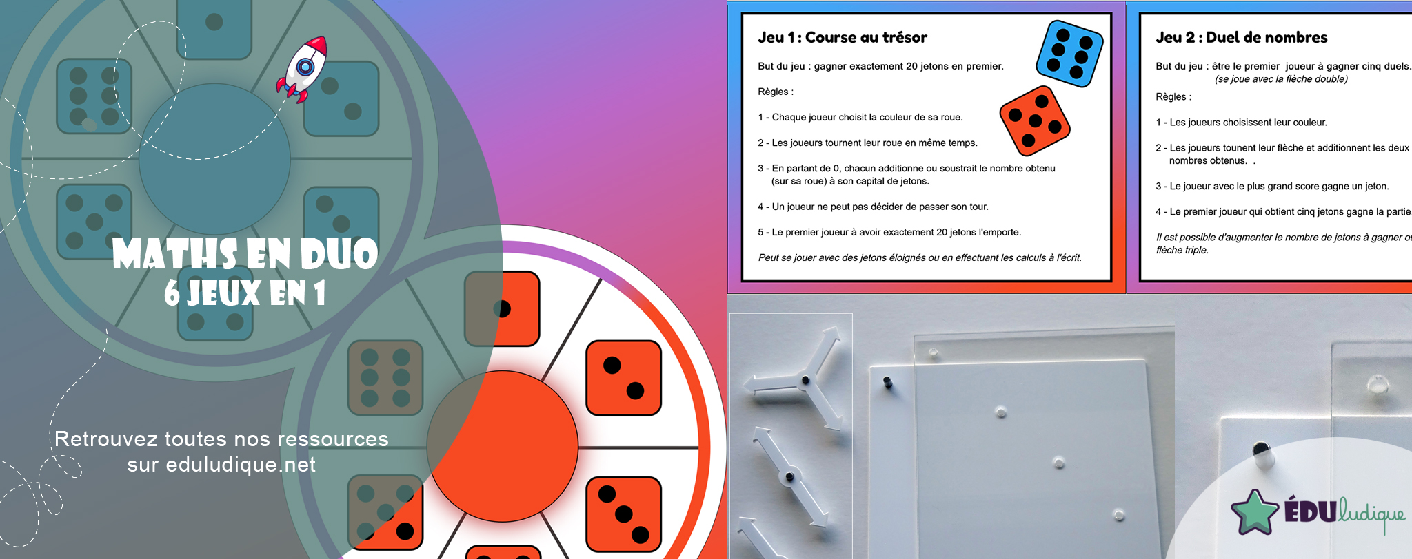 Découvrez le pack de Jeux "Maths en DUO"